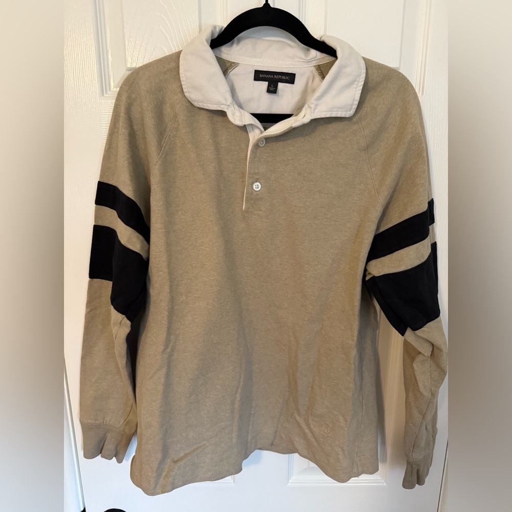 Banana Republic Rugby Polo Shirt Large